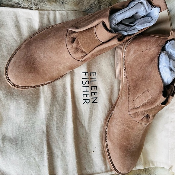 Eileen Fisher Soul-Nu bootie in wheat size 7.5 BRAND NEW - Picture 3 of 7